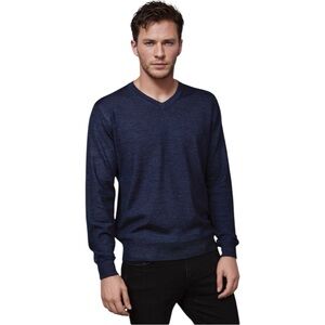 Navy Blue Hugo Boss  V Neck Sweater (XL)